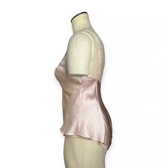 VINTAGE Victoria's Secret Gold Label Silk Heart Embroidered Ruffle Teddy Size S - Picture 2 of 15